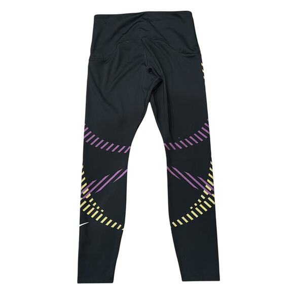 Nike Women's Power Speed Runway Graphic Running 7/8 Tights Black Size M - Picture 4 of 9